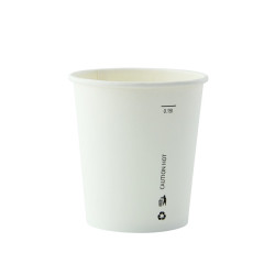 Gobelet AirCup en carton blanc 180ml Ø73mm - 50 unités