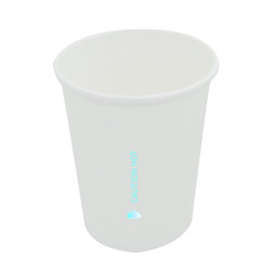 Gobelet carton blanc "AirCup"  - 200 ml - 7 cm x 4,5 cm x 9,1 cm. - 50 unités