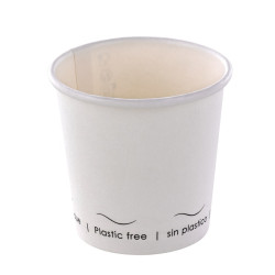 Gobelet eden sans plastique  - 90 ml - 6,2 cm x 4,5 cm x 6 cm. - 50 unités