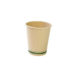 Gobelet en fibres de bambou sans plastique  - 8 cm x 5,6 cm x 9,2 cm - 50 unités