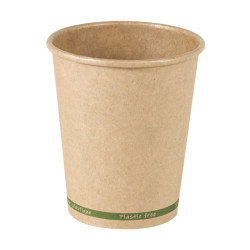 Gobelet kraft "ZEN" sans plastique   - 230 ml - 8 cm x 5,6 cm x 9,2 cm - 50 unités