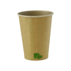 Gobelet Carton Kraft Light "Zen"  - 470 ml - 9 cm x 6 cm x 13.7 cm - 50 unités