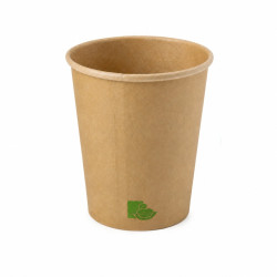 Gobelet Zen en carton kraft brun 460ml Ø90mm - 50 unités