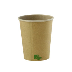 Gobelet carton kraft light "Zen"  - 120 ml - 6,2 cm x 4,6 cm x 6,2 cm - 50 Unités