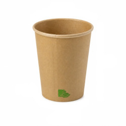 Gobelet Zen en carton kraft brun 200ml Ø70mm - 50 unités