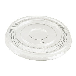 Couvercle PET plat transparent Diam: 7,2 cm 7,2 cm - 100 unités