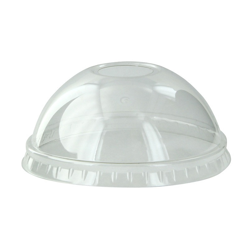 Couvercle PET transparent dôme avec trou Diam: 9 cm 9 x 3 cm x 100 unités
