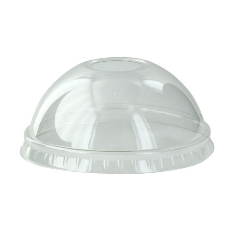 Couvercle PET transparent dôme avec trou Diam: 9 cm 9 x 3 cm x 100 unités