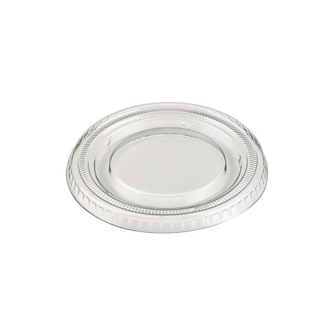 Couvercle PET transparent plat Diam: 9,2 cm 9,2 x 0,8 cm - 100 unités