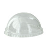 Couvercle PET transparent dôme Diam: 7,4 cm 7,4 x 3,5 cm - 50 unités