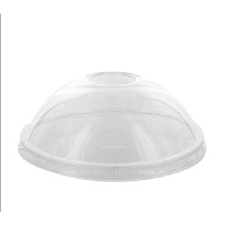 Couvercle dôme PET transparent Diam: 11,4 cm 11,4 cm - 25 unités