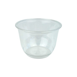 Pot à dessert PET transparent  H52mm 230ml - 50 unités