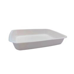 Barquette scellable pulpe laminée PLA "gastronorme" 1/2 3000ml 325x265, H52 mm - 60 unités