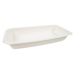 Barquette scellable pulpe laminée PLA "gastronorme" 1/3 325x172mm H48mm 1700ml - 90 unités