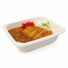 Barquette scellable pulpe laminée PLA "gastronorme" 1/6 176x162mm H45mm 850ml - 100 unités