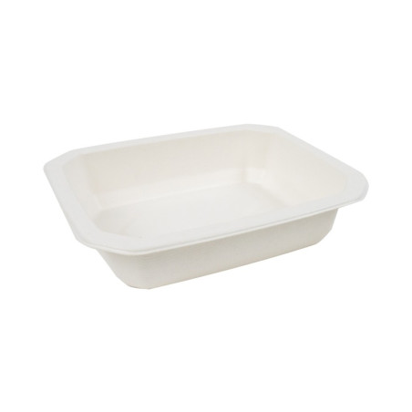 Barquette scellable pulpe laminée PLA "gastronorme" 1/8 465 ml 16 x 13 x 3,6 cm - 100 unités