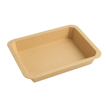 Barquettes GN 1/2 scellables en carton 325x265mm H48mm - 50 unités