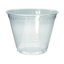 Coupe à dessert PLA transparent - GC9OF 270 ml Diam: 9,2 cm 9,2 x 5,4 x 7,2 cm - 50 unités