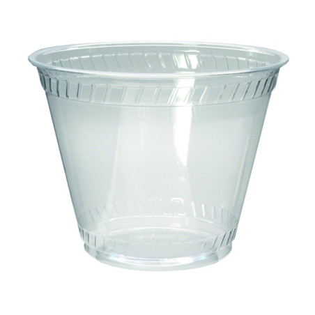 Coupe à dessert PLA transparent - GC9OF 270 ml Diam: 9,2 cm 9,2 x 5,4 x 7,2 cm - 50 unités