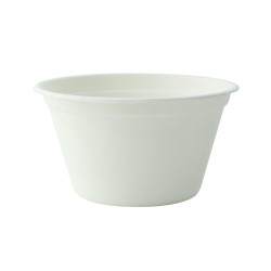 Gobelet pulpe blanc  - 11,6 cm x 7 cm x 6,3 cm - 50 unités