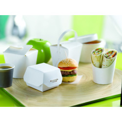 Pot wrap carton blanc Diam: 5 cm 5 x 7,2 x 7,9 cm - 50 unités