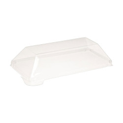 Couvercle PET "Klarity" 13 x 6,5 cm - 50 unités