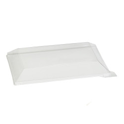 Couvercle PET "Klarity" 18 x 13 x 3 cm - 50 unités