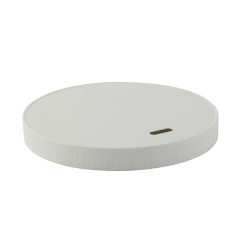 Couvercle Carton Blanc Chaud Et Froid  - 9 cm x 1 cm - 50 unités