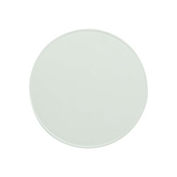 Couvercle plat blanc en carton sans matière plastique, Waterbased Ø74mm H12 mm - 50 unités
