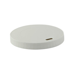 Couvercle plat blanc en carton sans matière plastique, Waterbased  H10mm - 50 unités