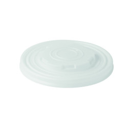 Couvercle CPLA blanc Diam: 11,5 cm 11,5 x 1 cm - 50 unités