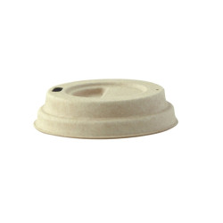 Couvercle pulpe dôme brun avec bec  - 6,2 cm diam - 2,3 H x100pcs