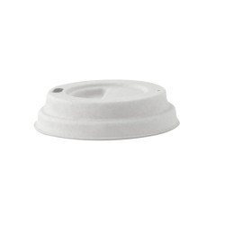 Couvercle pulpe dôme blanc avec bec - 6,2 cm Diam - 2,3 Hauteur - 100 unités