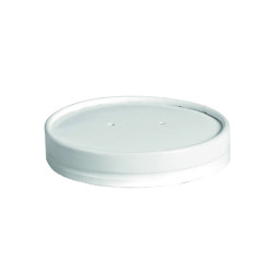 Couvercle carton blanc chaud et froid Diam: 11,5 cm 11,5 cm - 25 unités