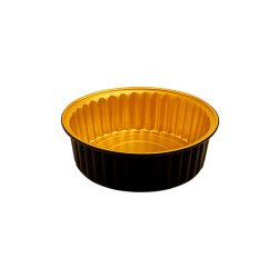 Opseal Pot aluminium noir/or  H45mm 520ml - 50 unités