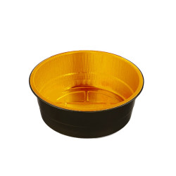 Opseal Pot aluminium noir/or   H55mm 800ml - 50 unités