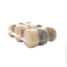 Insert plastique PET transparent 9 macarons (3x3) avec fermeture clipsable 11 x 16 x 2 cm - 25 unités