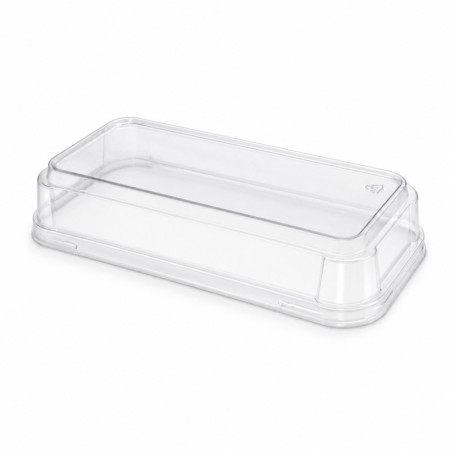 Couvercle Pet anti-buée pour moule de cuisson 210MCMO590 210MCMO590 190x88mm H36mm - 25 unités