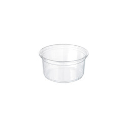 Pot PP "Deli" rond translucide   230ml - 500 unités