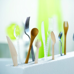 Mini spork bois 2,5x10,5 cm x 100 unités