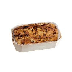 Moule de cuisson bois avec caissette papier 300 ml 12 x 7 x 4 cm - 20 unités