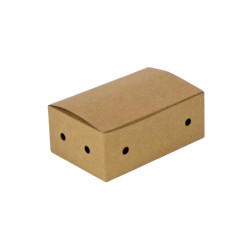Boîte Kraft 6 Nuggets  114x73mm H45mm - 50 unités