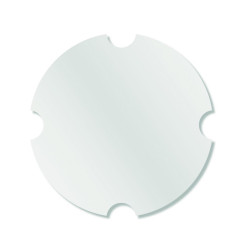 Disque de fermeture blanc en carton pour seau à poulet - 100 unités