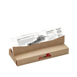 Papier alimentaire blanc ingraissable impression journal boite distributrice  L350x270 mm - 1000 unités
