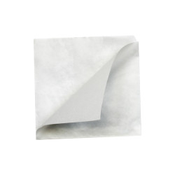 Sac papier blanc ingraissable ouvert sur 2 côtés  - 24 cm x 24 cm - 1000 unités