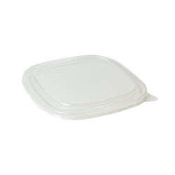 Couvercle PET pour saladier carre  170x170mm - 50 unités