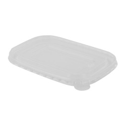 Couvercle rectangulaire pp  - 17 cm x 12 cm x 2 cm - 25 unités