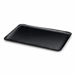 Plateau carton double face or intérieur/noir extérieur 32 x 42 cm - 25 unités