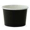 Pot carton noir chaud et froid 130 ml Diam: 7,4 cm 7,4 x 5,9 x 5 cm - 50 unités