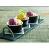 Pot carton noir chaud et froid 130 ml Diam: 7,4 cm 7,4 x 5,9 x 5 cm - 50 unités